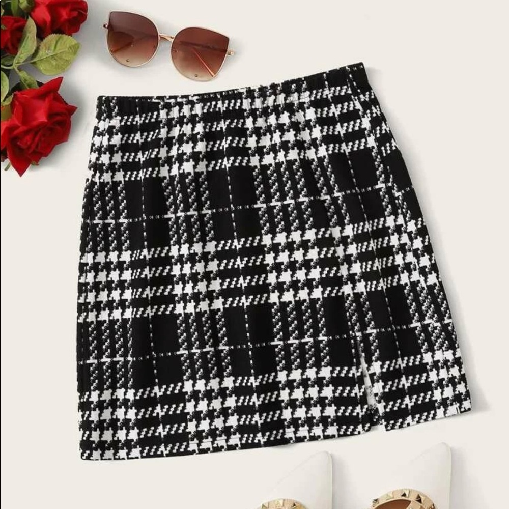 Holiday Plaid A-Line Mini Skirt